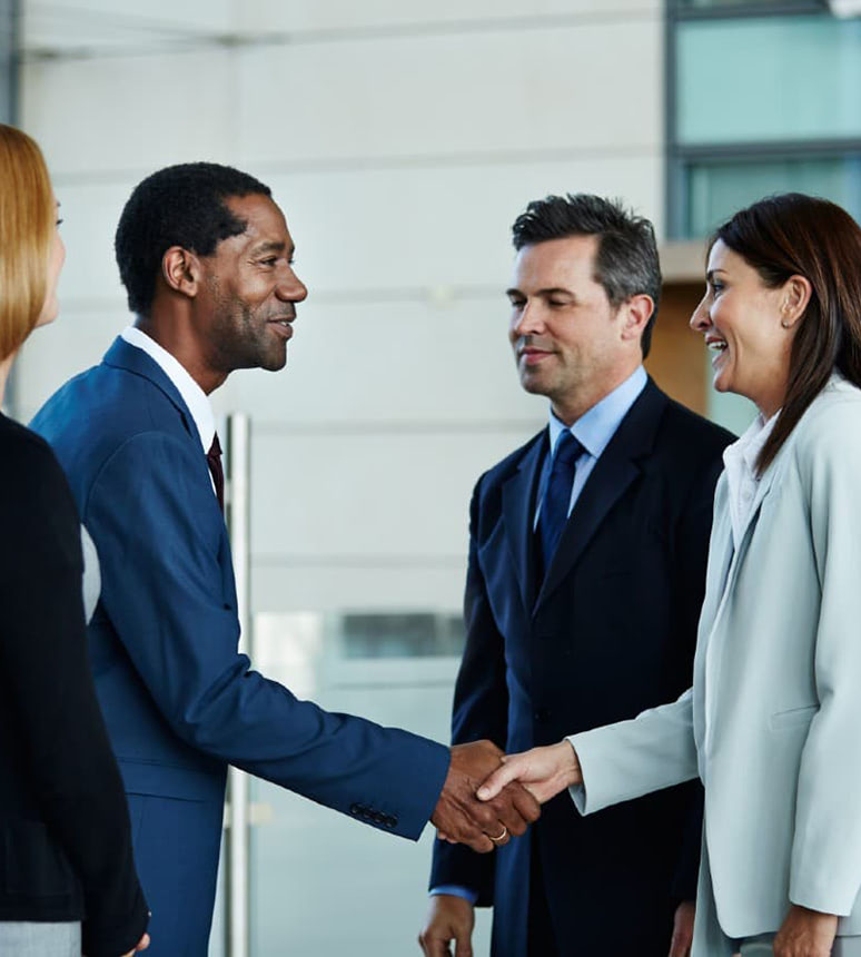 people shaking hands