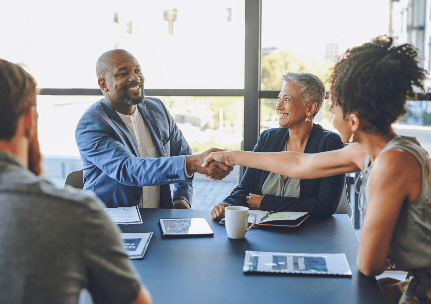 group handshake